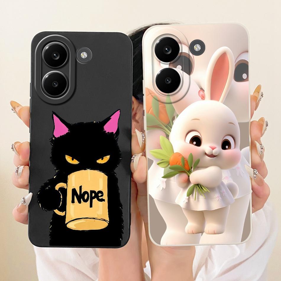 For Xiaomi Poco X8 Pro / X8 Pro Max Cute Cat Flower Cartoon Phone Case For Poco X8Pro X 8 Pro Max 5G Soft Silicone Cover Bumpers