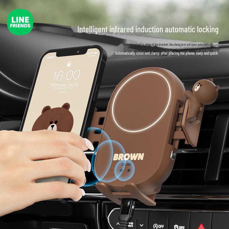 LF Magnetic Wireless Car Charger and Phone Holder with Air Vent Mount