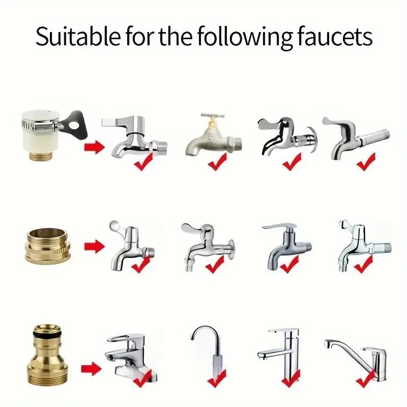 15-23mm Universal Schlauchhahnadapter Wasserhahnanschluss Gartenwasserschlauch Rohrfitting Wasserhahnadapter Bewässerung Gartengeräte