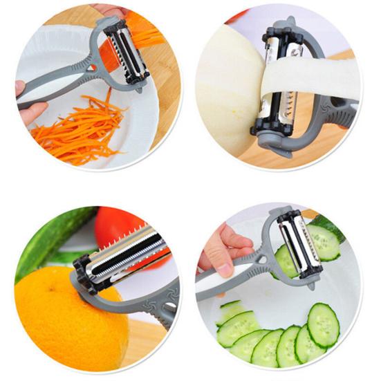 3 in 1 Rotary Vegetable Fruit Peeler Slicer Shredder Cutter Kitchen Gadget Tool