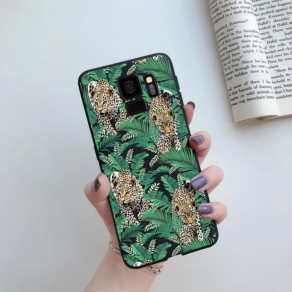 Fashion Daisy Flower Cute Silicone Cartoon Phone Case for Samsung Galaxy S9 S9 Plus Samsung S 9 Samsungs9 Plus S9plus Case Cover
