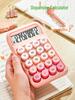 Pink Multifunctional Digital Display Voice Calculator for Students and Offices