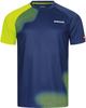 Donic Table Tennis Uniform Table Tennis Size GL145 Shirt, Peak, J.T.T.A (Japan Association) Approved, Unisex, Navy/Yellow (CBEA), 2XL,