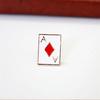 4Pieces Artistic Brooch Collection Poker Card Theme Stylish Suit Accessory Casual Brooches for Fashion Enthusiasts
