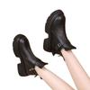 Small thick-soled Martin boots women's new autumn and winter retro versatile Chelsea short cotton boots