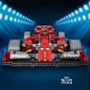 Non-Toxic Technical Red Racing Car Building Blocks Creative Diy Assembly Bricks Model For Kids Birthday Christmas Halloween Gifts