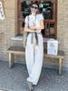 Women's Wide-Leg Ice Silk High Waist Pants - Spring Style 2026, Cotton Linen Feel, Loose Casual Fit.