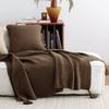 Waffle Pattern Nap Blanket Handmade Sofa Blanket Fashion Nordic Knitted Blanket  Air Condition