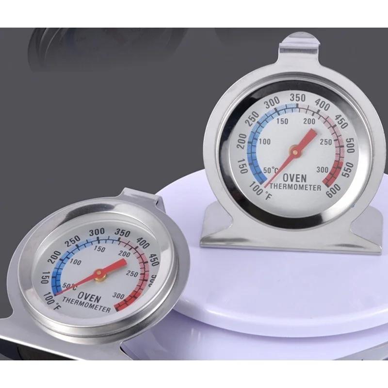 2026 Practical New Household Thermometer 1 Piece Stainless Steel Oven Large Diameter Vertical Dial Kitchen Baking Supplies