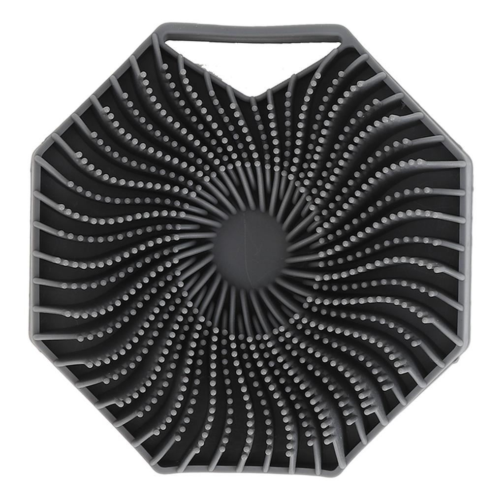 Silicone Shower Scrubber Multifunctional Polygonal Handheld Body Brush for Skin Cleansing Exfoliating Massage