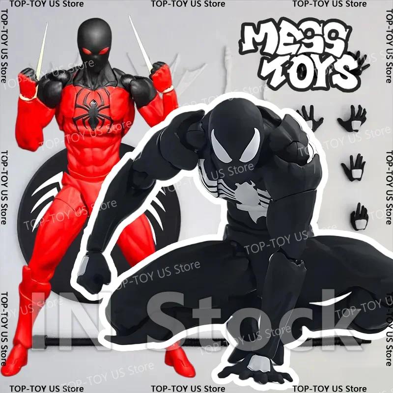 Action Figure Spider Man Symbiote Spider Hero Available Now Mess Playthings Messtoys Black Suit Neighbor Scarlet Spider Animation Presents Playthings