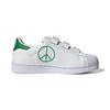 Adidas Originals Superstar Series Durable Low-Top Kids Skate Shoes Kids Sneaker White Green FX7171