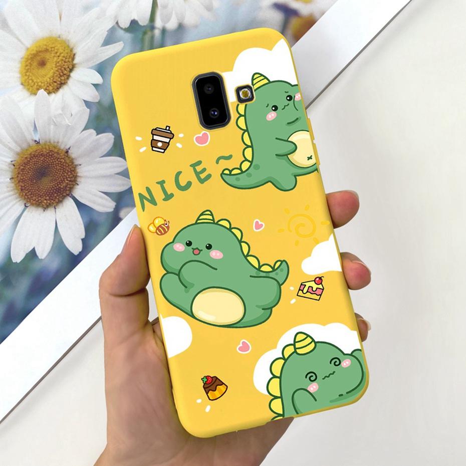 Handyhülle für Samsung Galaxy J6 Plus 2018 Niedliches Tier Cartoon Süßigkeitenfarbe Weiches Silikon TPU Hülle für Samsung J6 J 6 J6Plus