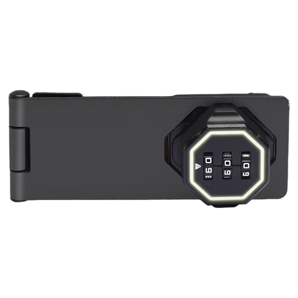 Cabinet Keyless Lock 3-Digit Combination Lock Cabinet Password Hasp Lock for Small Door Cabinets Barn Door Bathroom