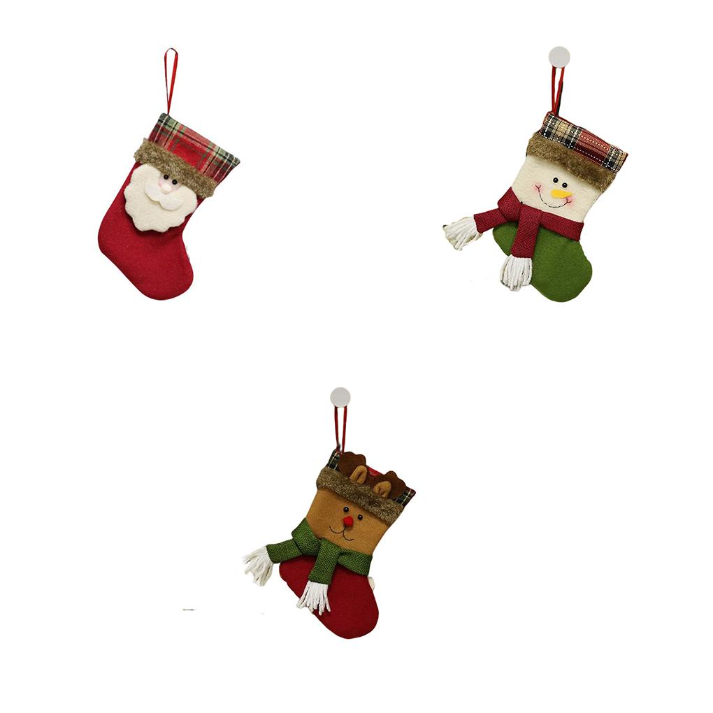 Christmas Pendant Window Wall Xmas Sock Decoration Household Themed Party Festival Atmospheres Decor Art Photography Prop