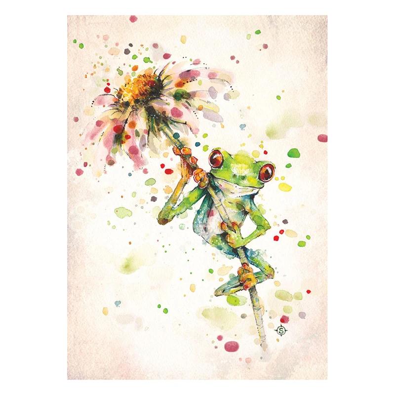 Birds and Nature Canvas Paintings Water Colour Art Posters and Prints Flamingo Wall Art Pictures for Living Room Decor Cuadros