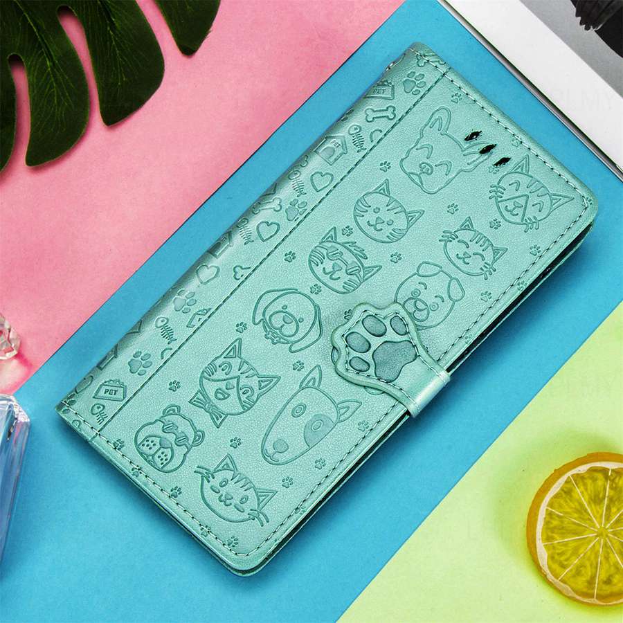 Leather Flip Protection Case For Huawei P30 P40 Nova Y91 Honor X6D X5D X8D X5C 70 90 200 X6 X8 5G X7A X8A X7B X8B X7C Magic 5 6 8 Cat Dog Wallet Cover