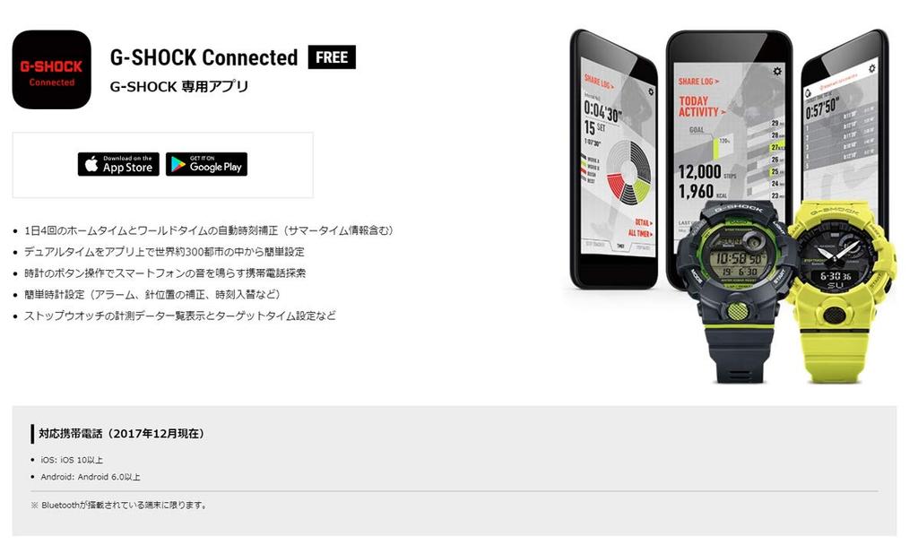 Casio G-SHOCK GBD-800-1B G-SQUAD Bluetooth Fitness Watch Step Tracker Black Men's