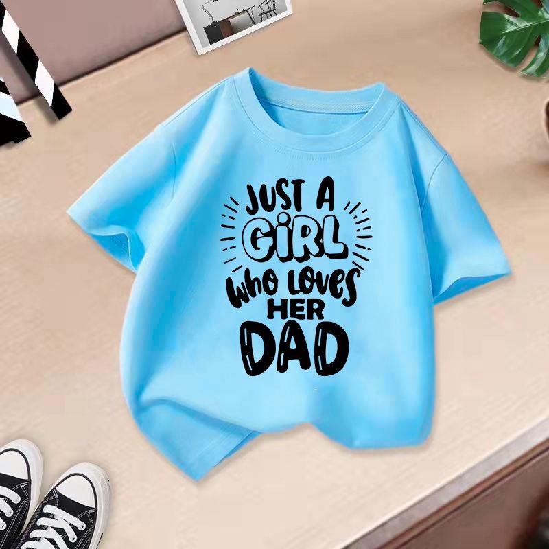 Children T-shirt 2-13Y Loose-fit Casual O-Neck Short-sleeve T-shirt Letter Printed Kids 100% Cotton Clothes Tops