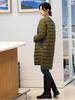 Beams Heart French Long Down Size M Women's Jacket, Olive,