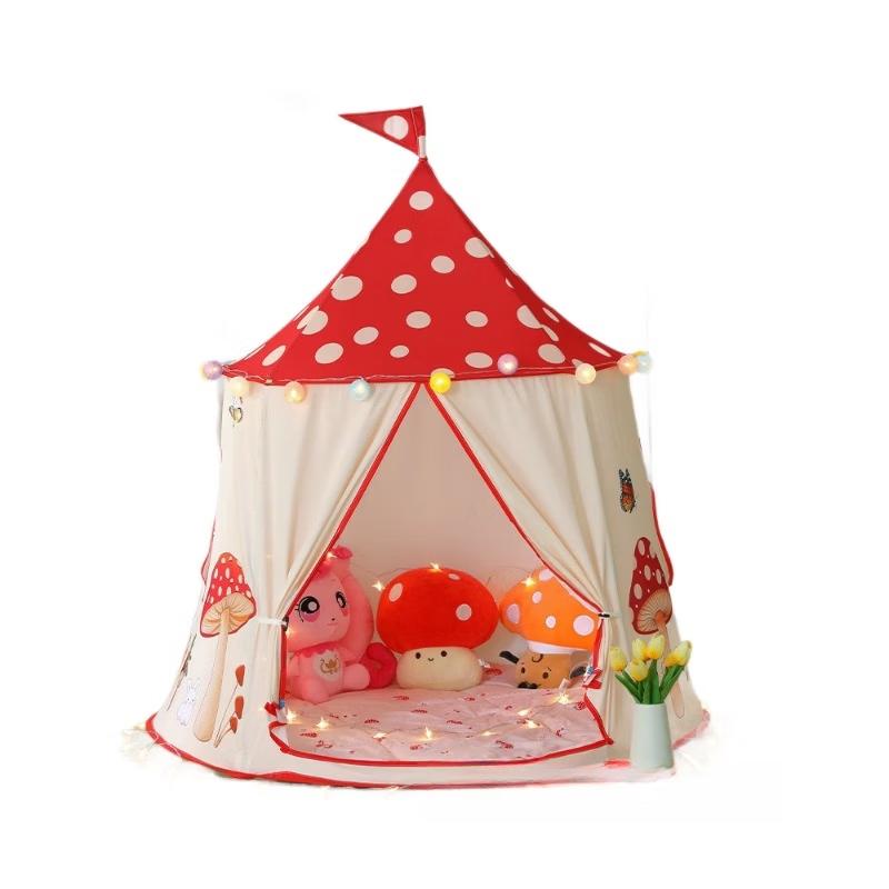ZISIZ Kids Princess Mushroom Play Tent
