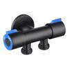 Dual Outlet Toilet Bidet Sprayer Shut Off Valve Angle Hose High Pressure Diverter for Washing