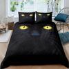 Cute Cat Animal 3D Printed Quilt Cover 100% Polyester Bedding Set Soft and Comfortable Duvet Cover and Pillowcase 2/3-Piece Set