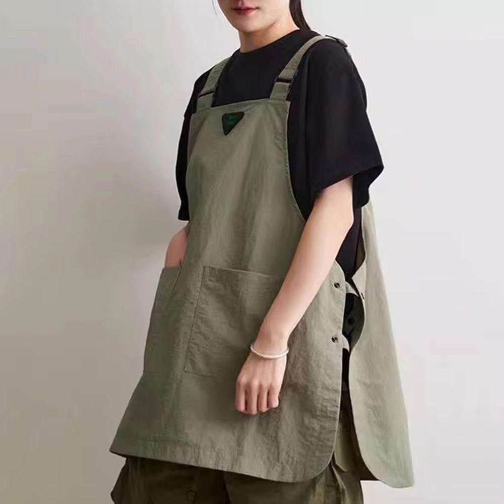 Sleeveless Baking Apron Breathable Kitchen Cooking Apron Workwear Apron  Coffee Shop