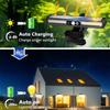 2/4PCS Clip On Solar Lights Outdoor Waterproof Tree Clip LED Motion Sensor Wall Fence Light for Garden Patio Porch Fence Gutter Garage Camping