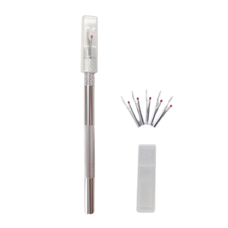 

Thread Cutter Handy Stitch Ripper with Spare Replacement for Head for Sewing/Cra серебряный