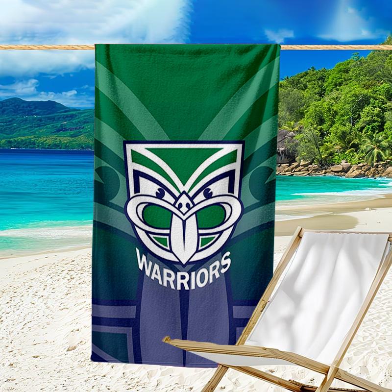 1pc Football Team (10) Beach Towel, Beach and Seaside Swimming Pool Equipment, Fashion Pattern, Rectangular, Travel Essentials