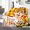 1pc miya atsumu Blanket with Custom Name, Gift, for Men and Women, Soft Blanket, Good for Sofa Bed Couch Travel, Lightweight Flannel Blanket