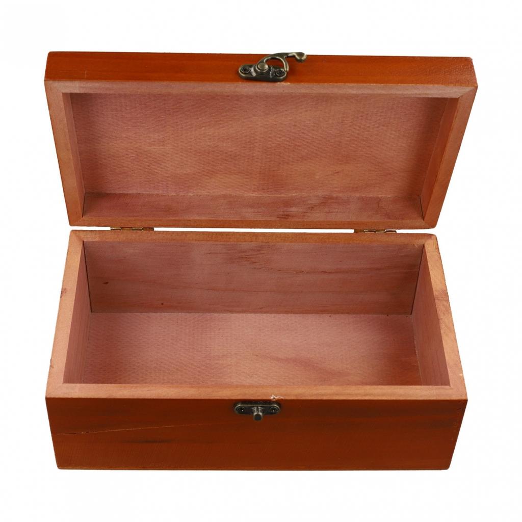 Storage Box Jewelry Sundries S/M/L Vintage Wood Color 1pc
