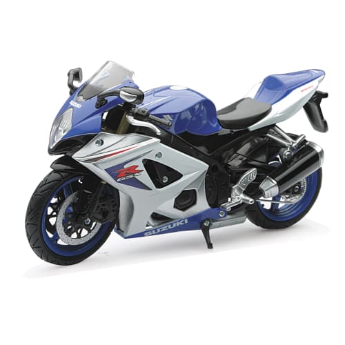 NewRay 1/12 Die-Cast Motorcycle: Suzuki 2008 GSX-R1000 (Blue) by New Ray Toys