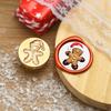 Christmas Series Embossed Christmas Tree Lacquer Seal Head Brass Carving Wax Seal Decoration Gift for Lacquer Lovers