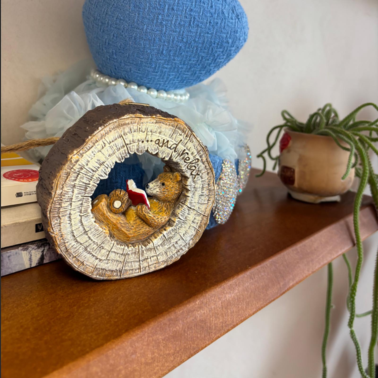 

Natural Animal Reading Hanging Ornaments Can Be Used As Pendants For Decoration. One Size коричневый