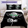 3pcs Yoda Bedding Set Duvet Cover Closure Includes 1 Duvet Cover & 2 Pillowcases, Soft and Comfortable for All Seasons.