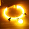 Adjustable Size LED Dog Collar Fiber Optic Material Multi-Color Light USB Rechargeable Collar Bright LED PVC Material