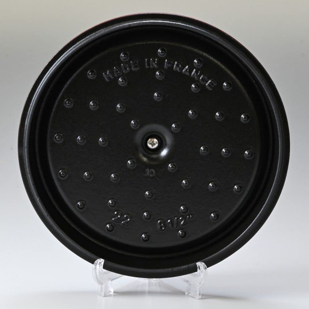 STAUB Pico Cocotte Round 22cm Cast Iron Enamel Pot Cookware Kitchen Supplies Cherry 1102206 2.6L 40509-825-0 [Product]