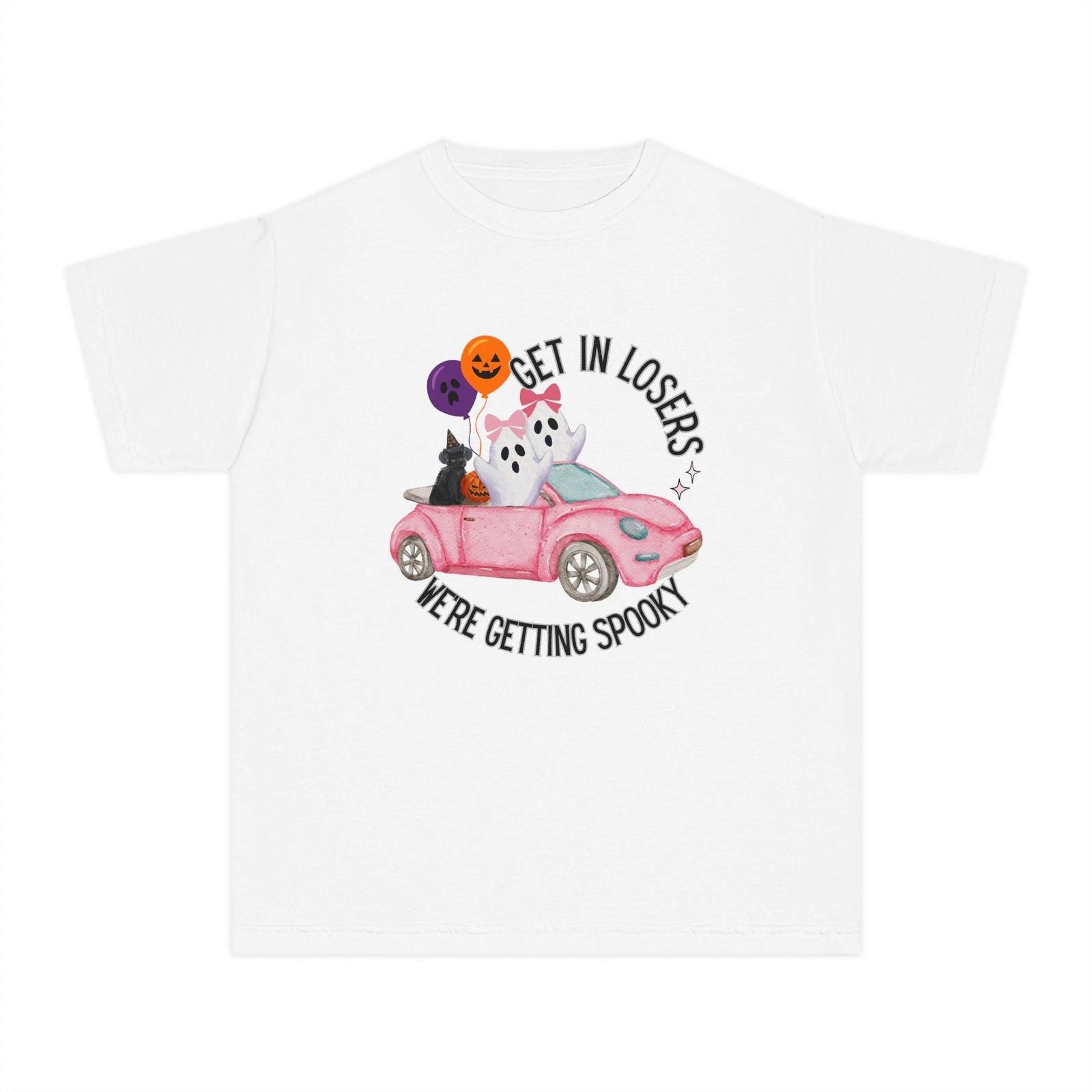 

Spooky Vibes Youth Tee, Cute Halloween Shirt 3XL