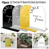 Tischnummern für Hochzeiten – Elegante Acrylschilder mit Ständern, Tischnummern 1–10, Tischnummernschild, Acryltafeln und Schilder