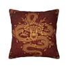 Asian Tradition Dragon Totem Cushion Covers Xcm Velvet Throw Pillow Case for Sofa Square Pillowcase Living Room Decoration