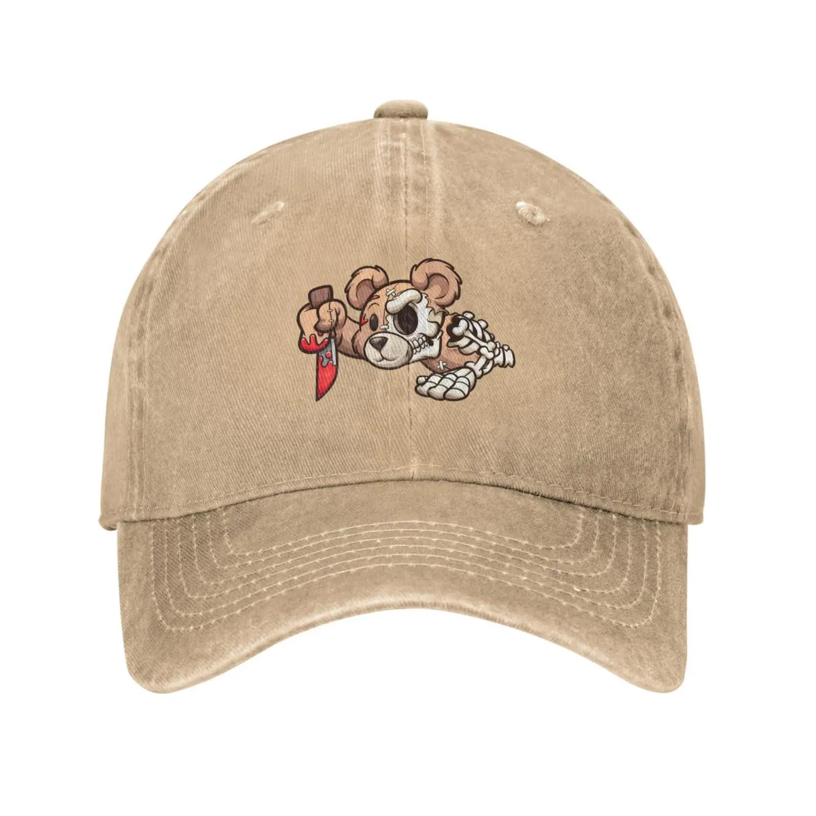 

Cartoon Zombie Bear Baseball Cap for Men Women Vintage Trucker Hat Golf Hats Dad Caps Adjustable