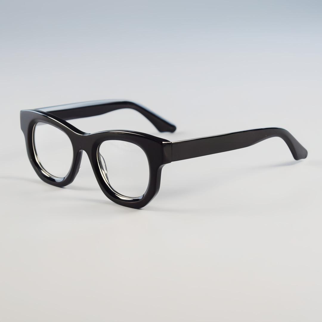 

New Thick Frame Retro Acetate Optical Glasses Frame Thickened Small Round Frame Precision Man Myopia Anti Blue Light Eyewear