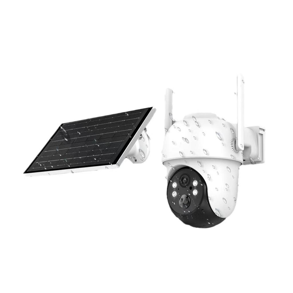 ICSEE Solar-Powered 4MP Wireless HD Night Vision Home Surveillance Camera
