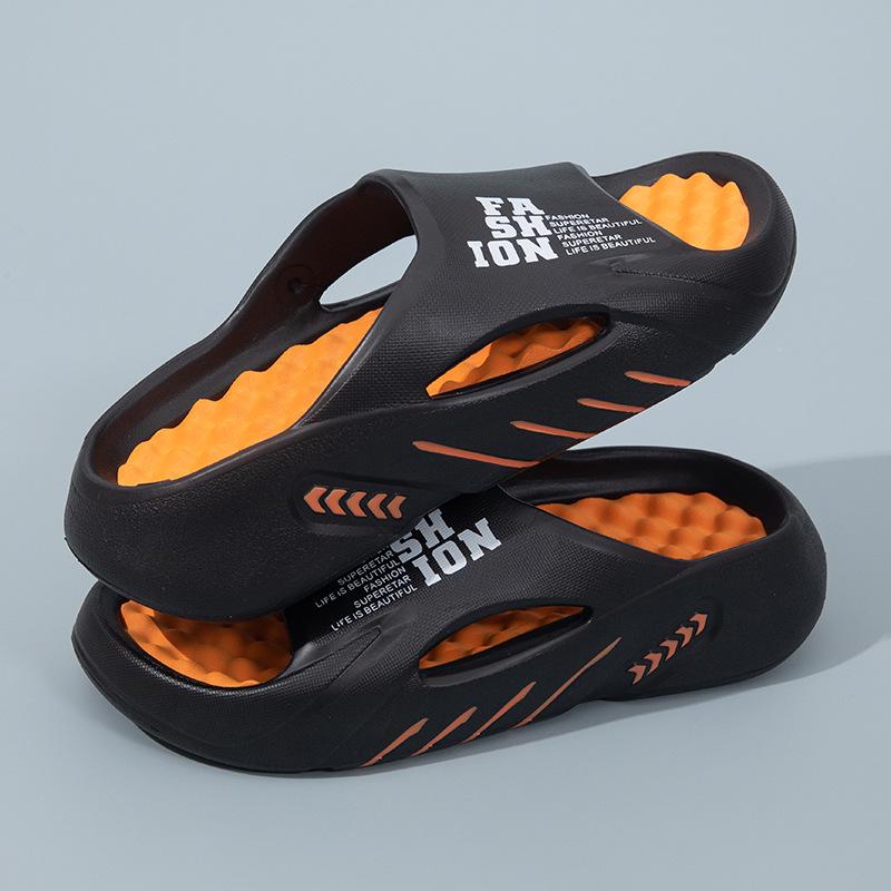 Men's Summer Trendy EVA Soft Sole Beach Slippers - Stylish Outdoor Sports and Women's Painted Coconut Sandals