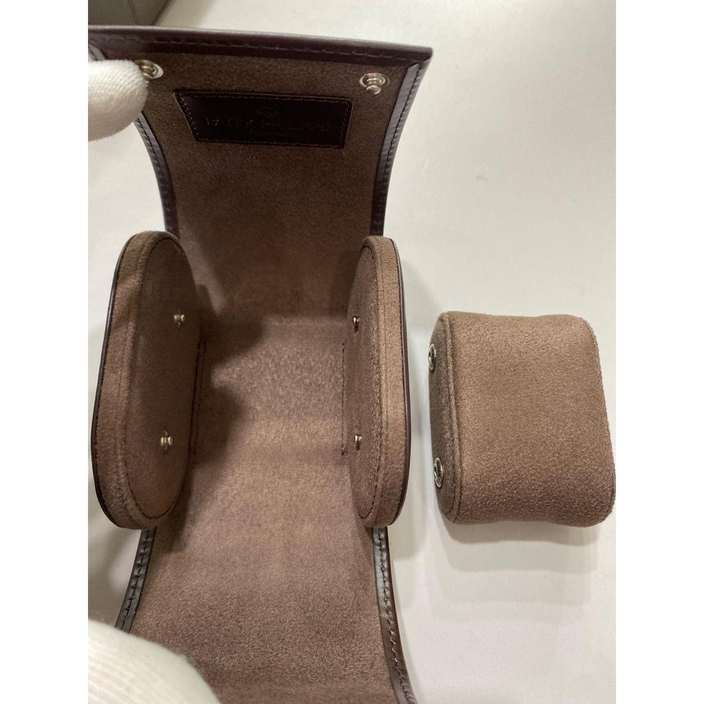Used Patek Philippe watch case, beautiful condition, rare, brown, watch accessory, for storage, for travel or moving, protection