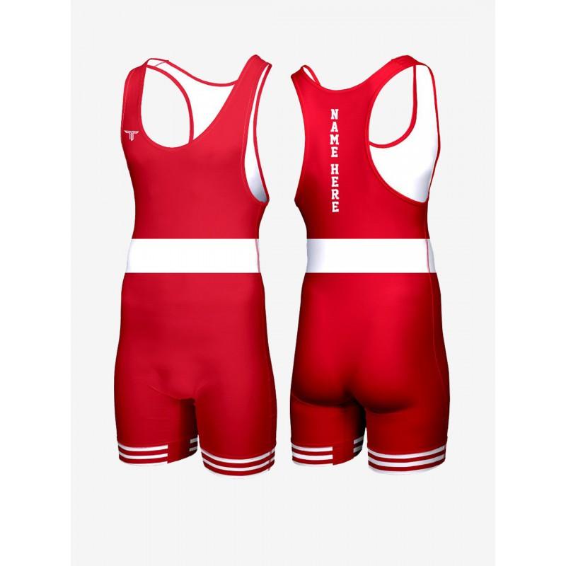 Pánský wrestlingový dres Kompresní atletický top Posilovna Trénink Vzpírání MMA Běh Rychleschnoucí Spandex Lycra