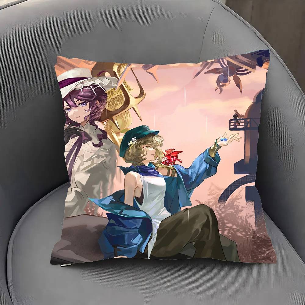 Brume Anime Reverse Pillow Case Fashion Square Pillowcase Bedroom Sofa Room Ins Decoration Leisure