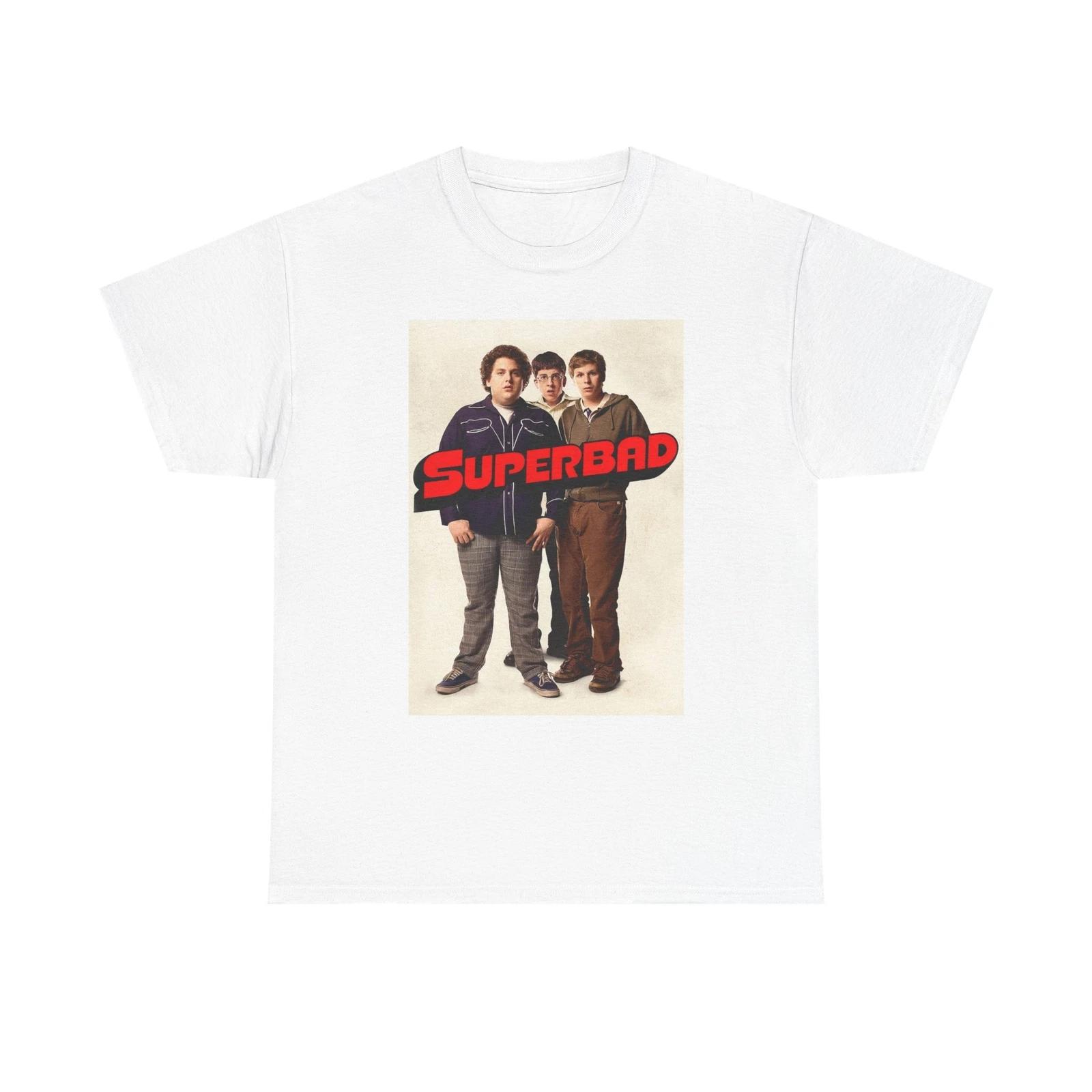 Men s and Women s T-shirts Superbad Movie Poster L